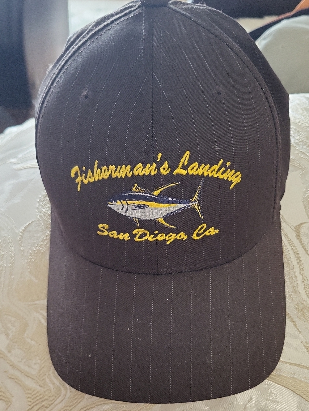 Black Embroidered Cap - Men Swim Accessory